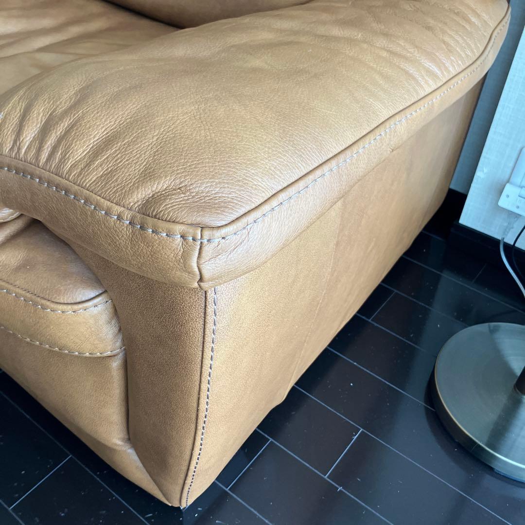 ニトリ　3人掛け　イタリア本革　ソファ