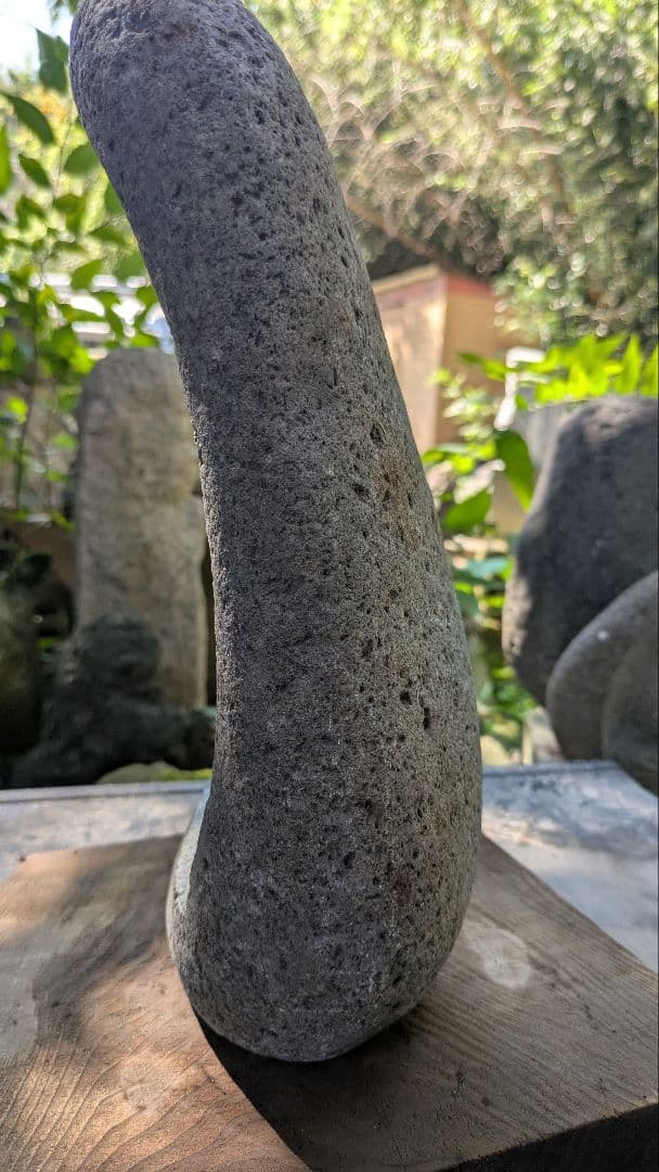 不動明王、石仏、河原の石に不動明王、新品、倉田辰彦作