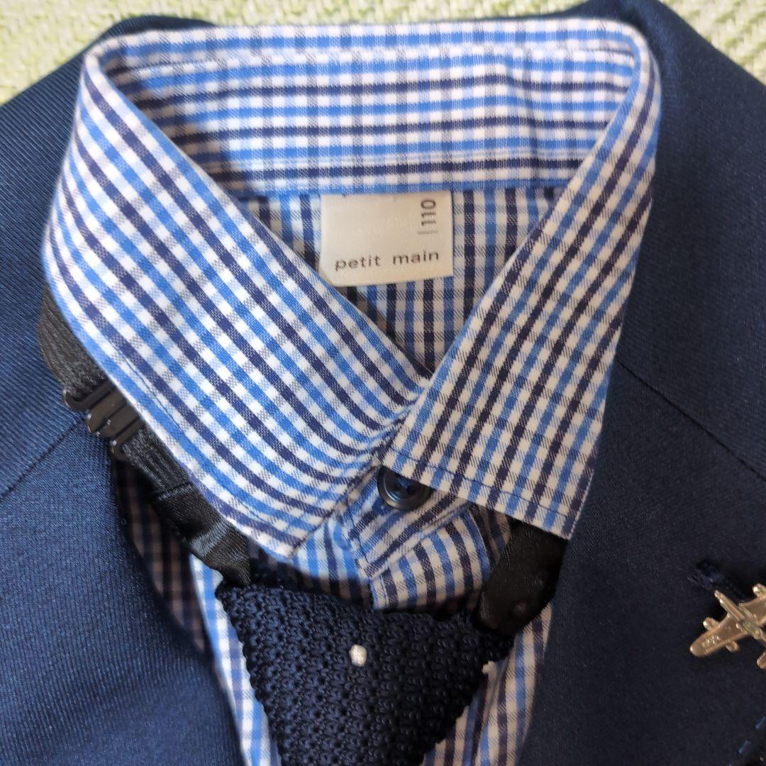 petit main 卒園式　入学式フォーマルスーツ　男の子　ネイビー
