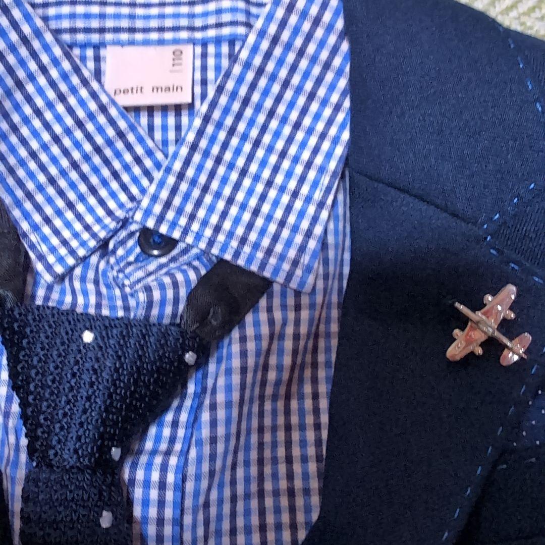 petit main 卒園式　入学式フォーマルスーツ　男の子　ネイビー