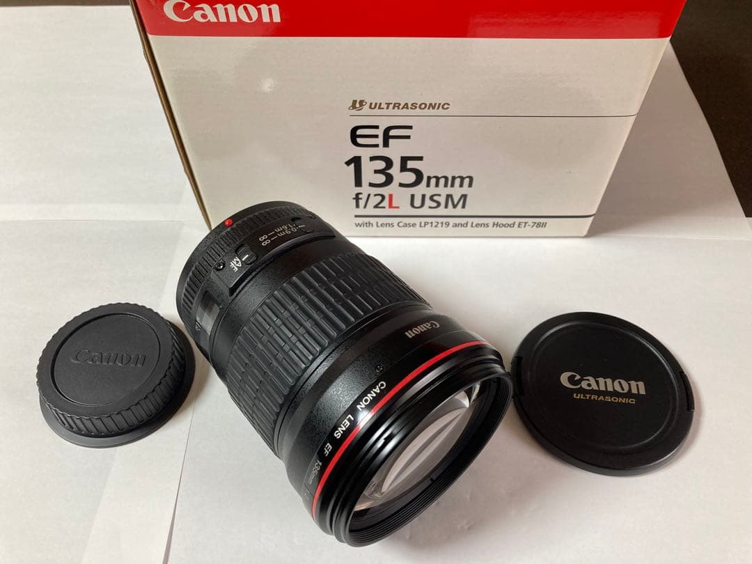 EF135mm F2L USM 美品（元箱、フード、ポーチ付）