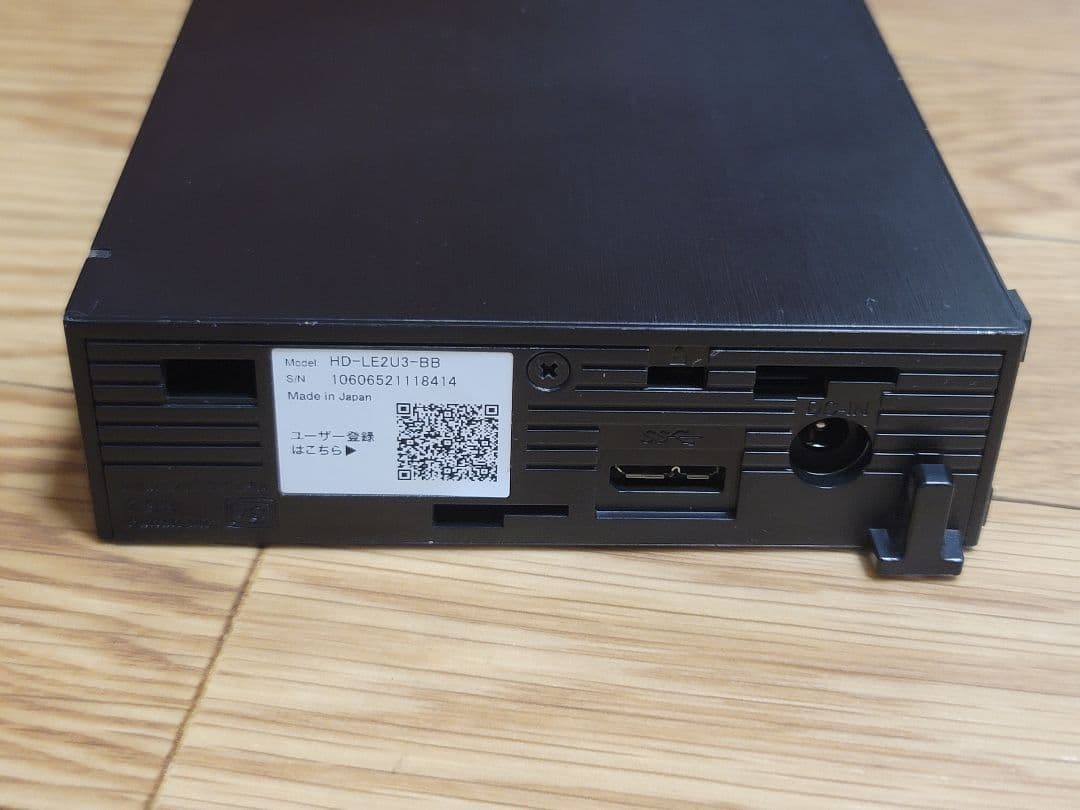 BUFFALO HD-LE2U3-BB 2TB 外付けHDD 動作確認済み