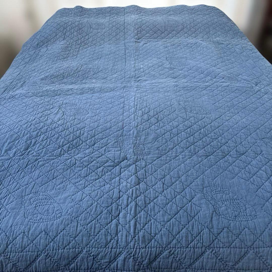 ♦︎ポルシェ356デザイン ハンドメイドパッチワーク　ベッドカバーシングルサイズ