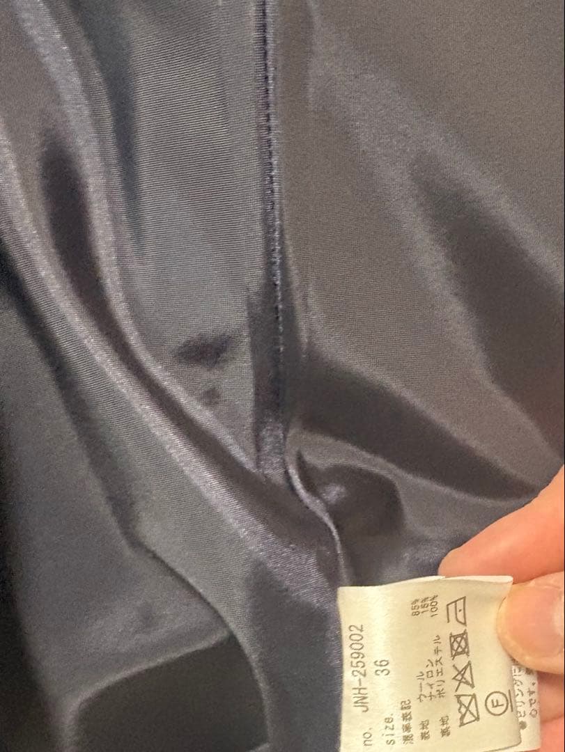 jnhearts リボンコート　36 ネイビー　ribbon coat