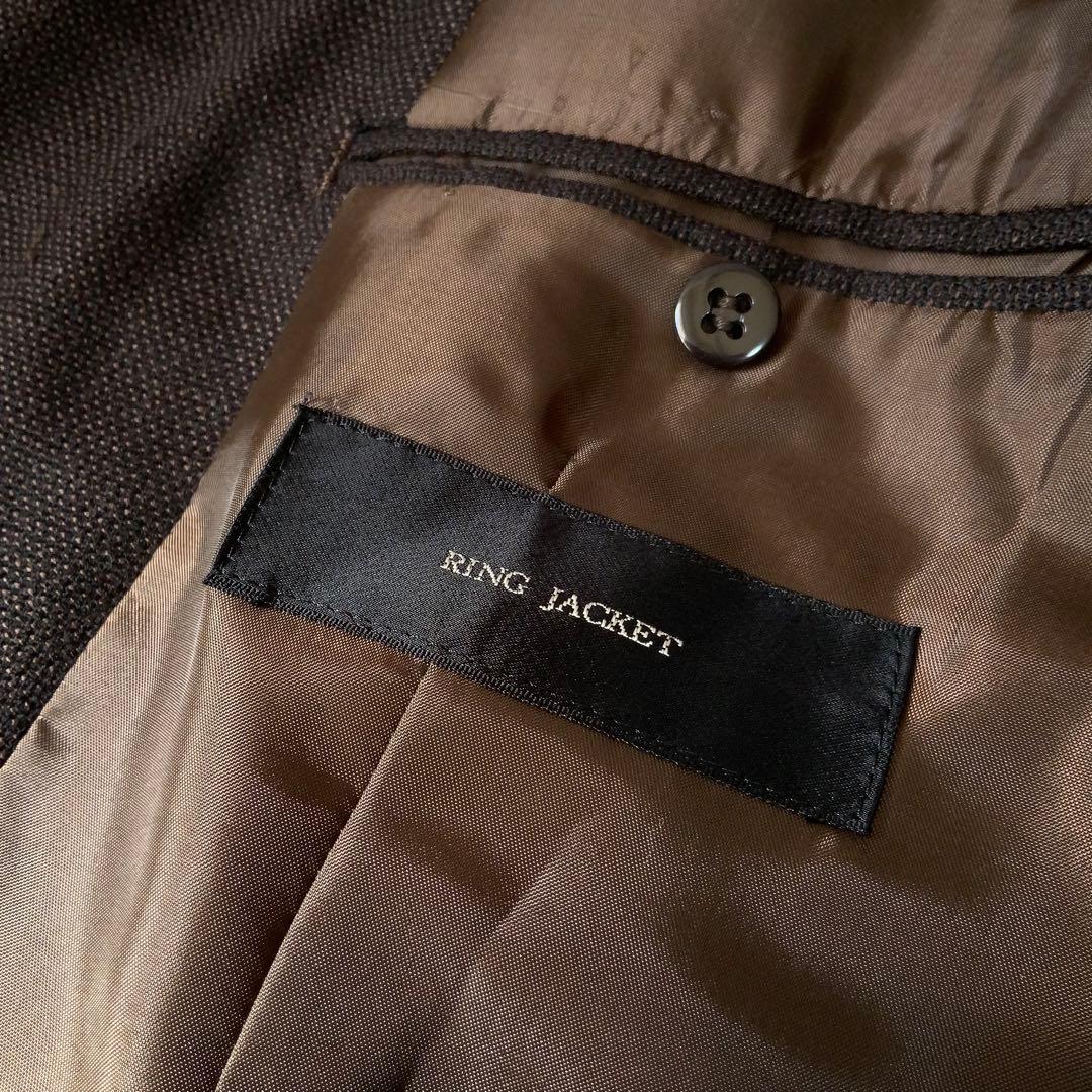 RING JACKET リングヂャケット ウールジャケット 46 ダークブラウン
