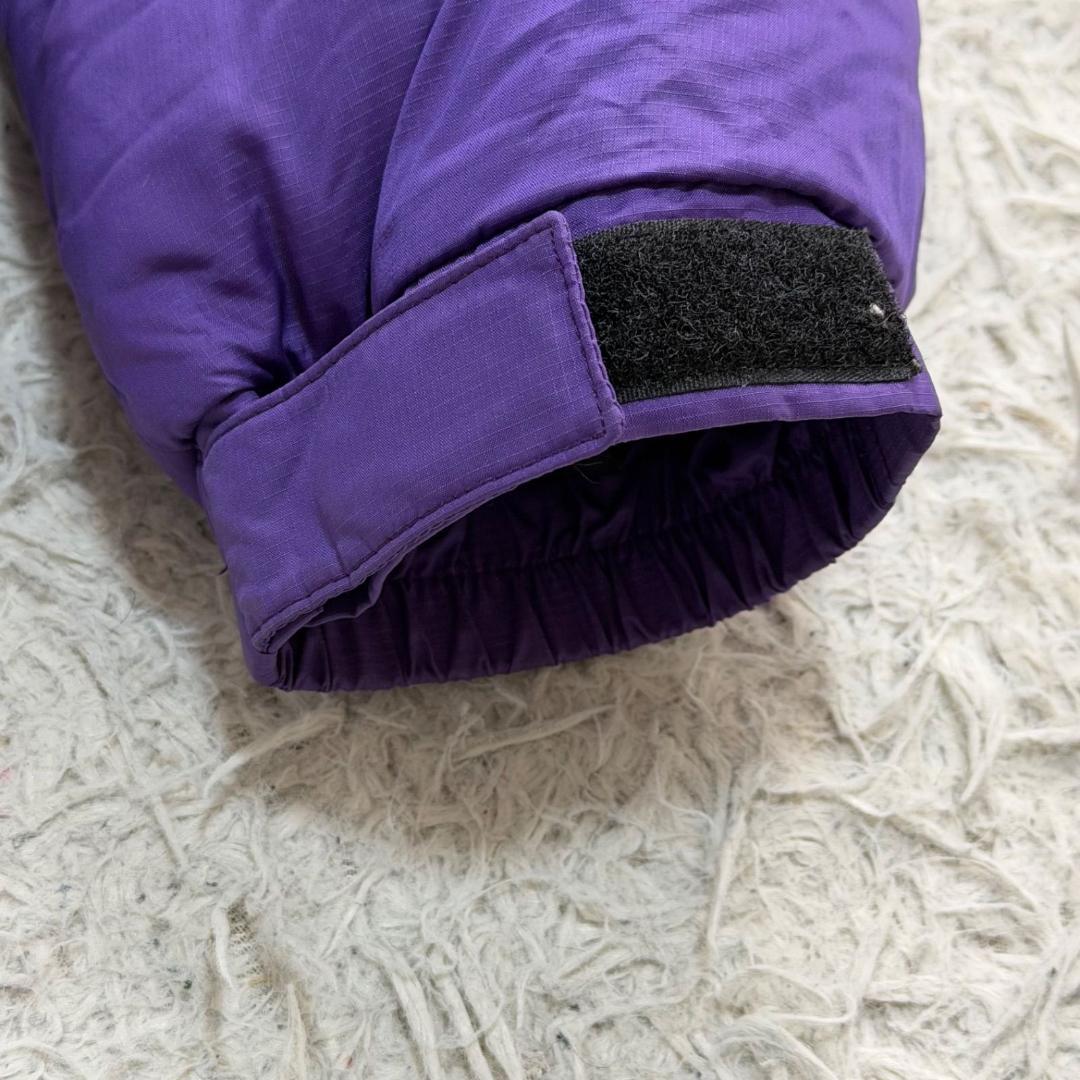 17073✨ノースフェイス L ロゴ刺繍 ヌプシ ダウンジャケット パープル