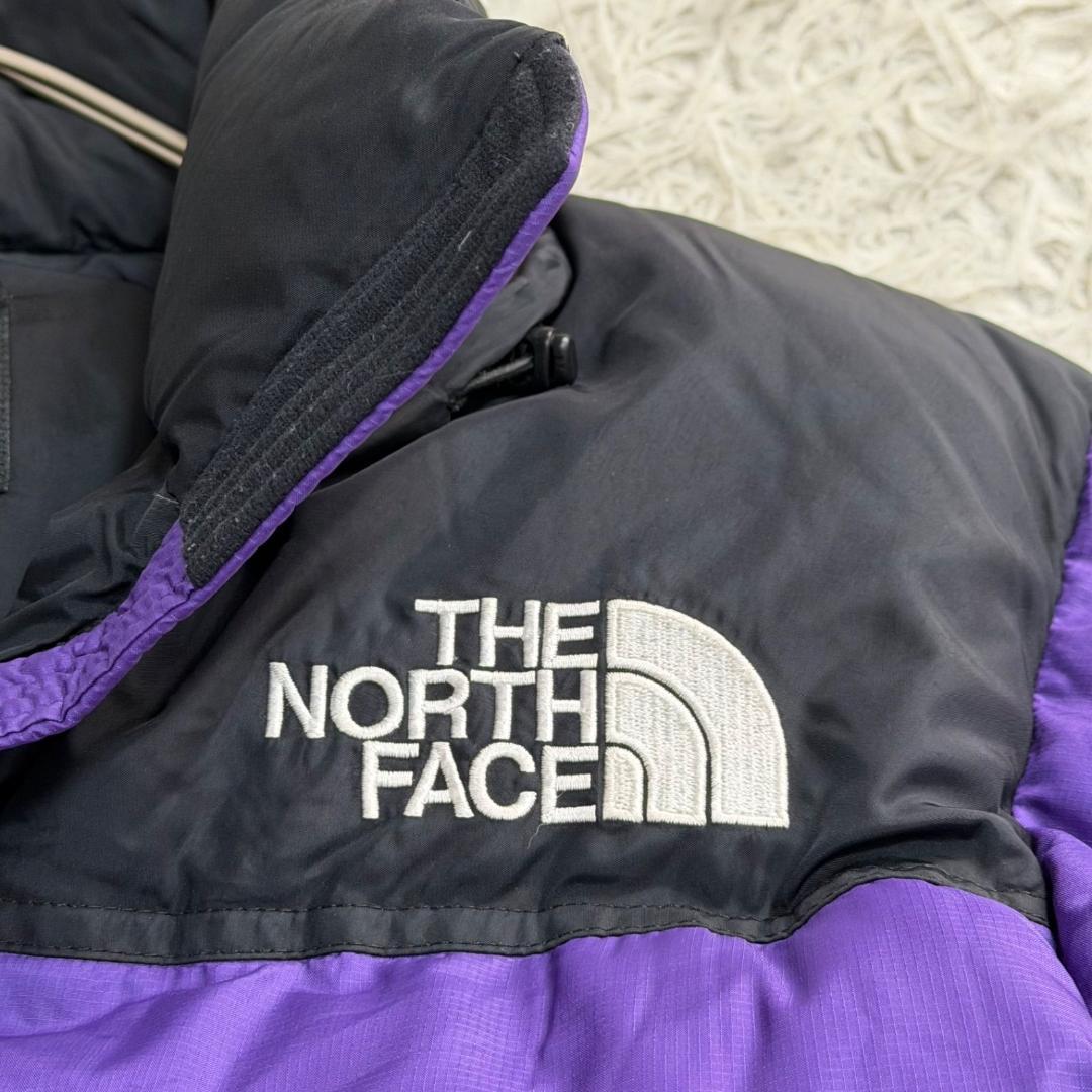 17073✨ノースフェイス L ロゴ刺繍 ヌプシ ダウンジャケット パープル