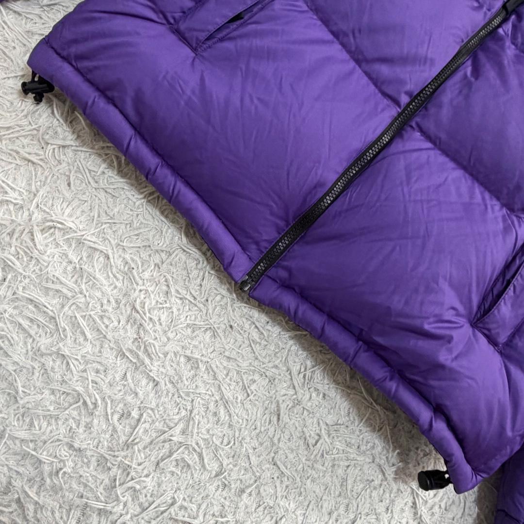 17073✨ノースフェイス L ロゴ刺繍 ヌプシ ダウンジャケット パープル