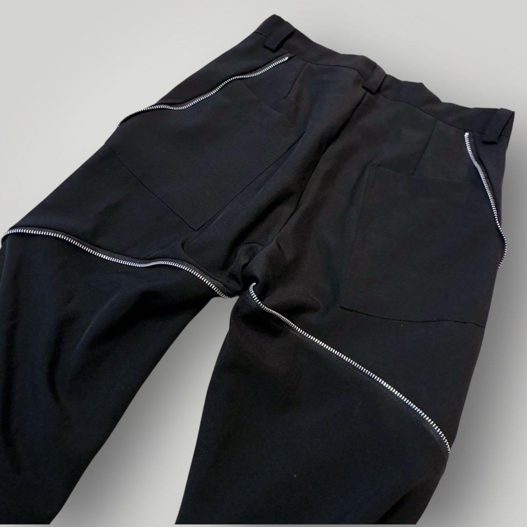 パンツ archive flare slacks zip design y2k mode