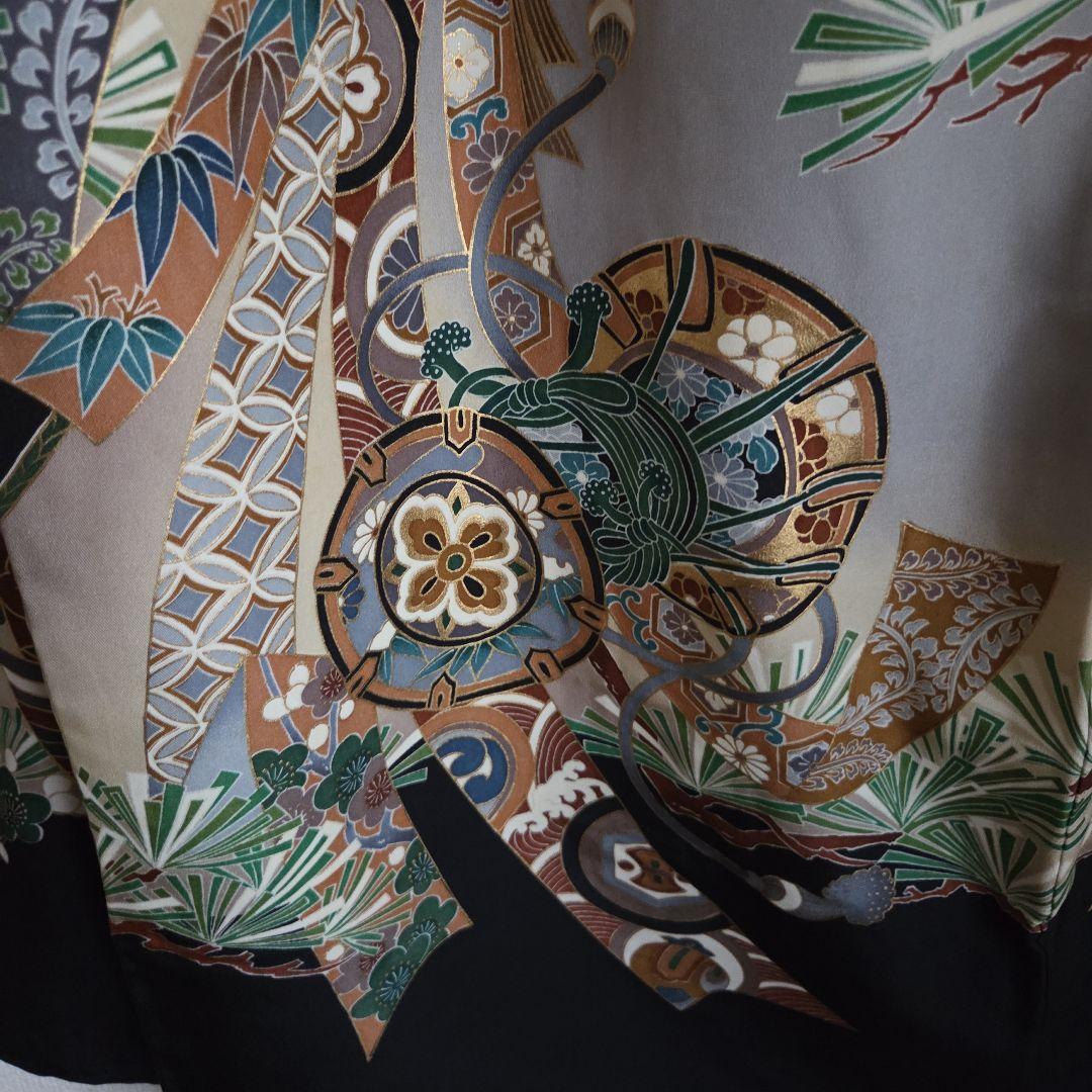 hana　1-17 正絹　男の子お祝い着物　長襦袢付き　産着　七五三　逸品