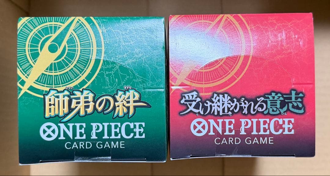 ワンピースカード　受け継がれる意志 師弟の絆　box セット　テープ付き
