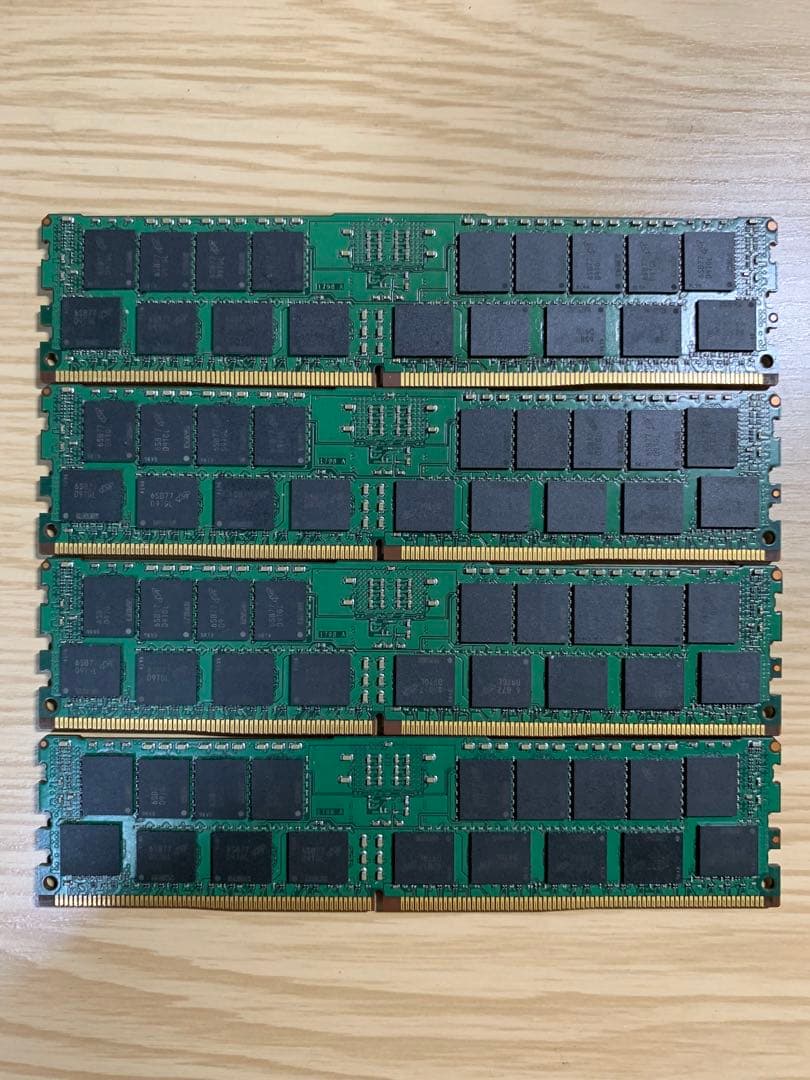 【動作確認済み】Micron DDR4 ECC メモリ 16GBx4枚セット