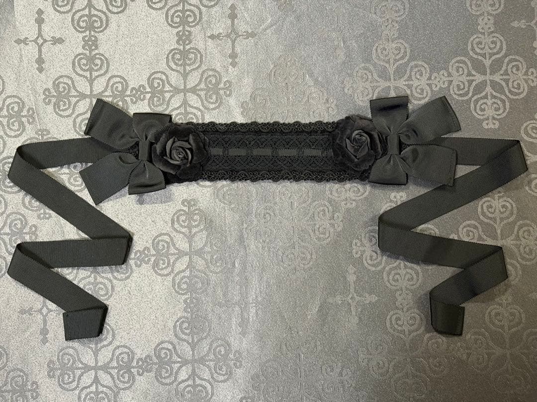 Victorian Maiden 初期　別珍クロウディアヘッドドレス　ブラック