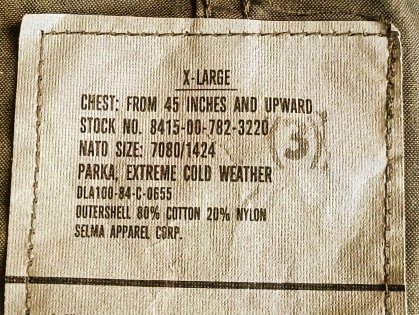 デッドストック M65フィッシュテールパーカー XL フルセット 米軍実物