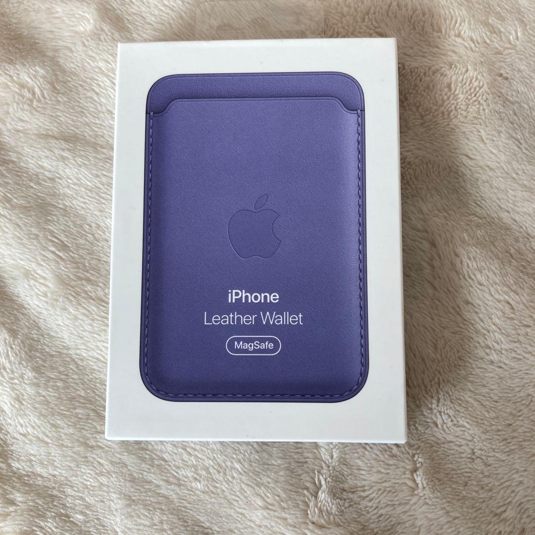 未開封アップル純正　magsafe対応iphone レザーウォレット