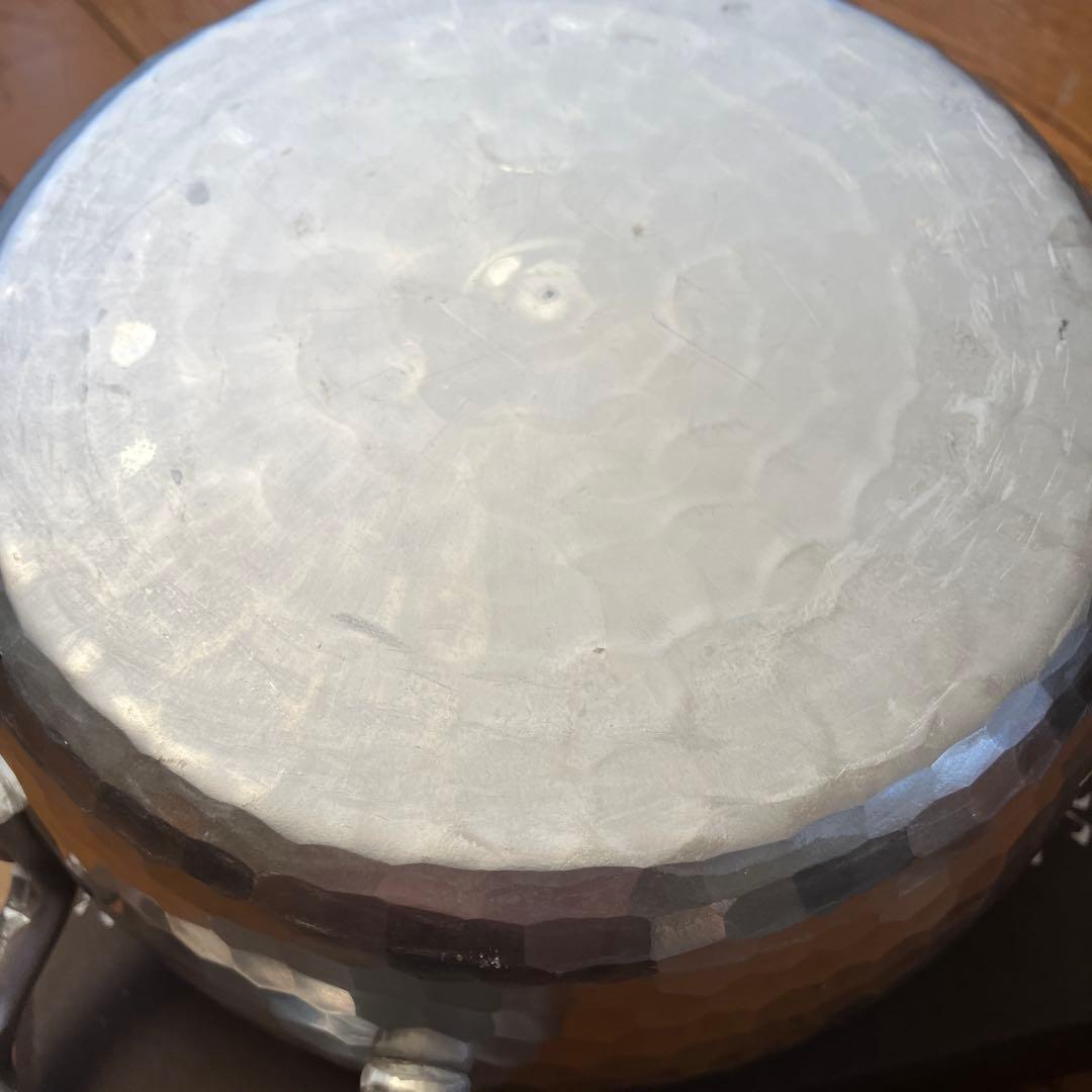 有次　両手鍋　未使用　18センチ　蓋あり