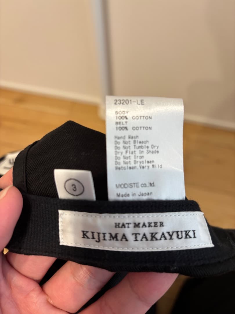 LE×KIJIMA TAKAYUKI キャップ　黒　３　大きめサイズ