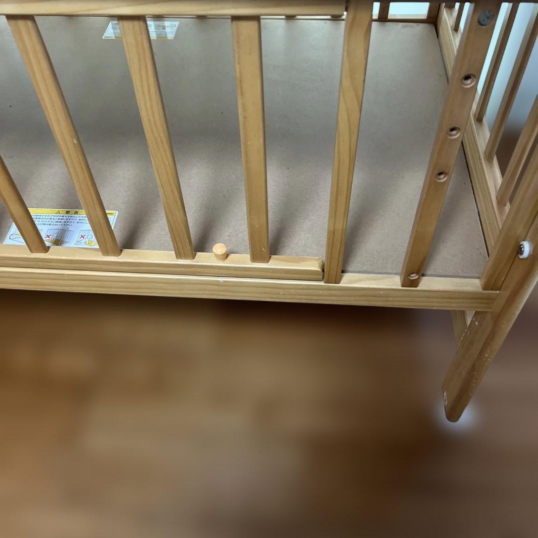 カトージ　ハイポジション ベビーベッド アーチ ナチュラル レギュラー