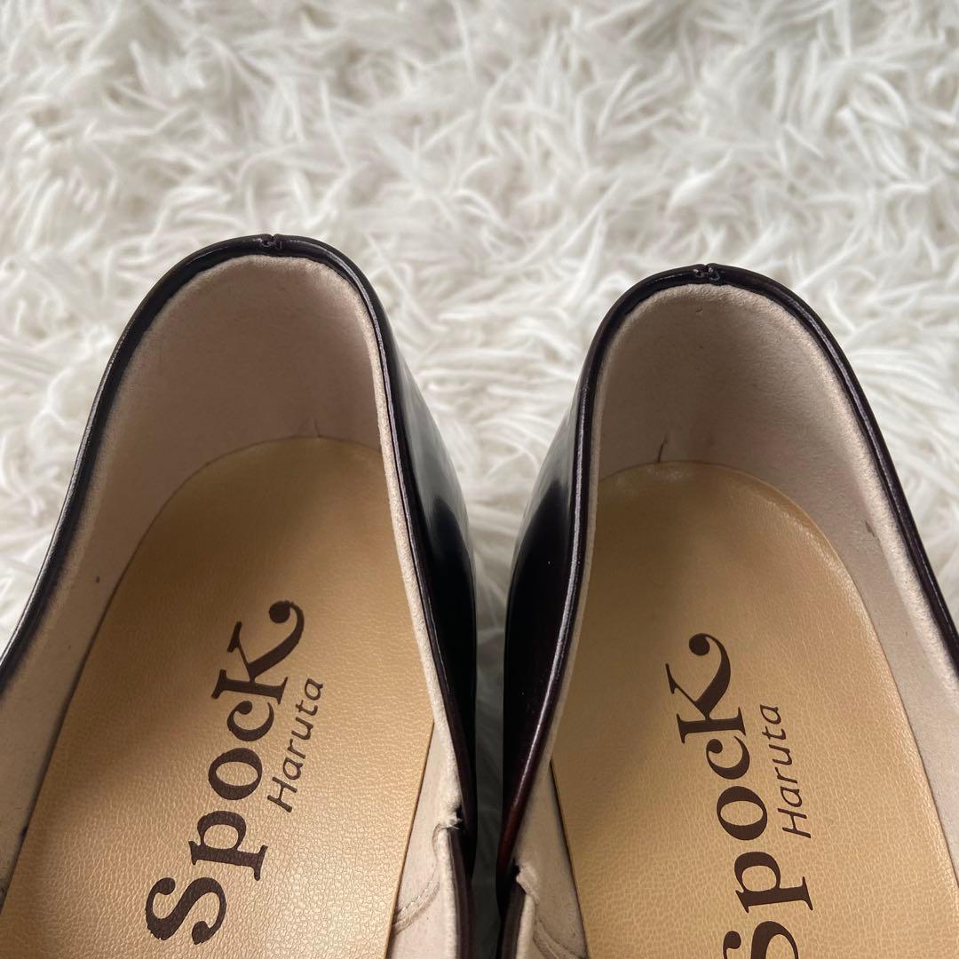 極美品✨HARUTA Spock Shoes スリッポン ブラウン 25 2E