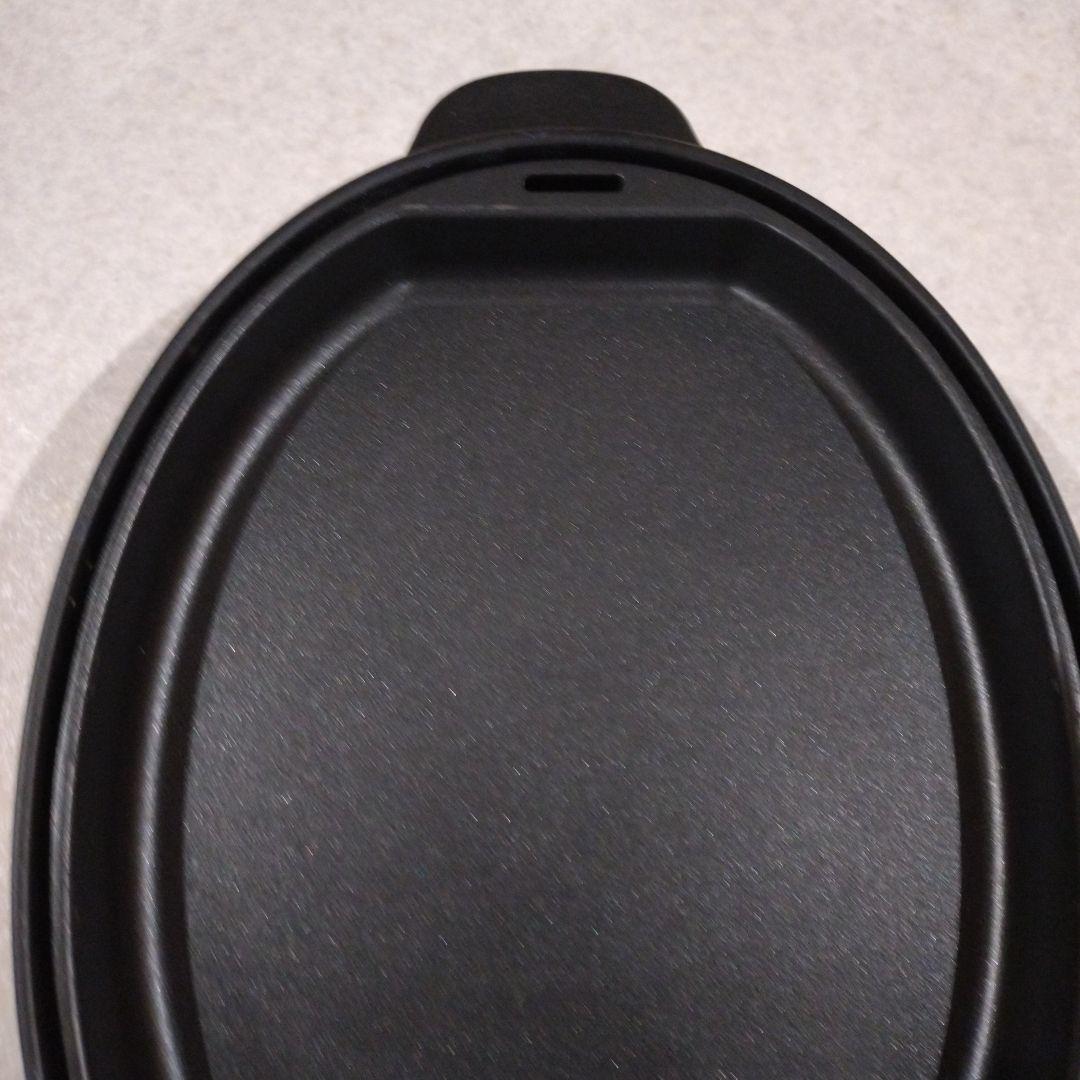 BRUNO オーバルホットプレート ブラック　ホットプレート たこ焼きプレート付