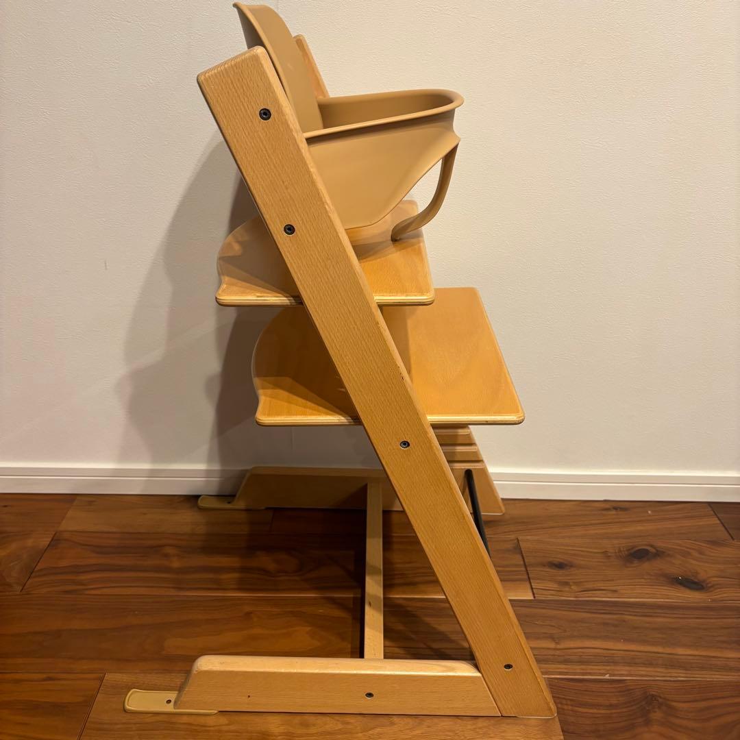 ストッケ トリップトラップ ナチュラル ベビーセット付き 極美品