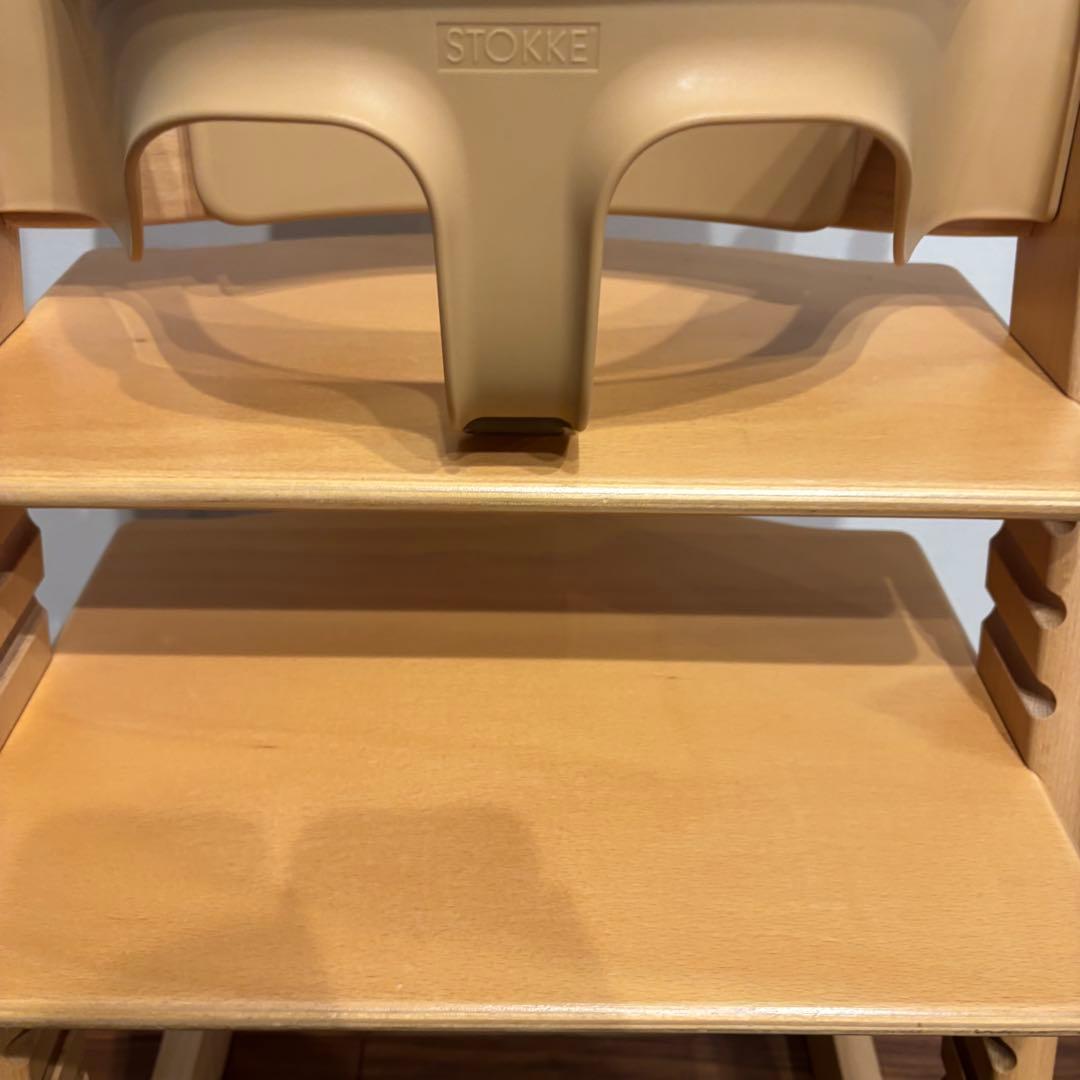 ストッケ トリップトラップ ナチュラル ベビーセット付き 極美品