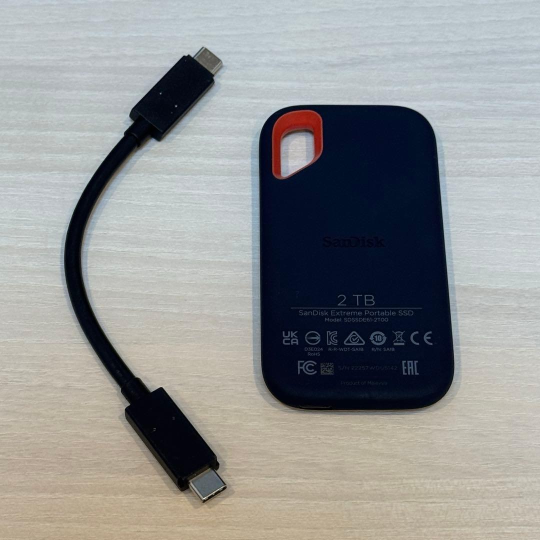 SanDisk 外付けSSD 2TB USB Type-C