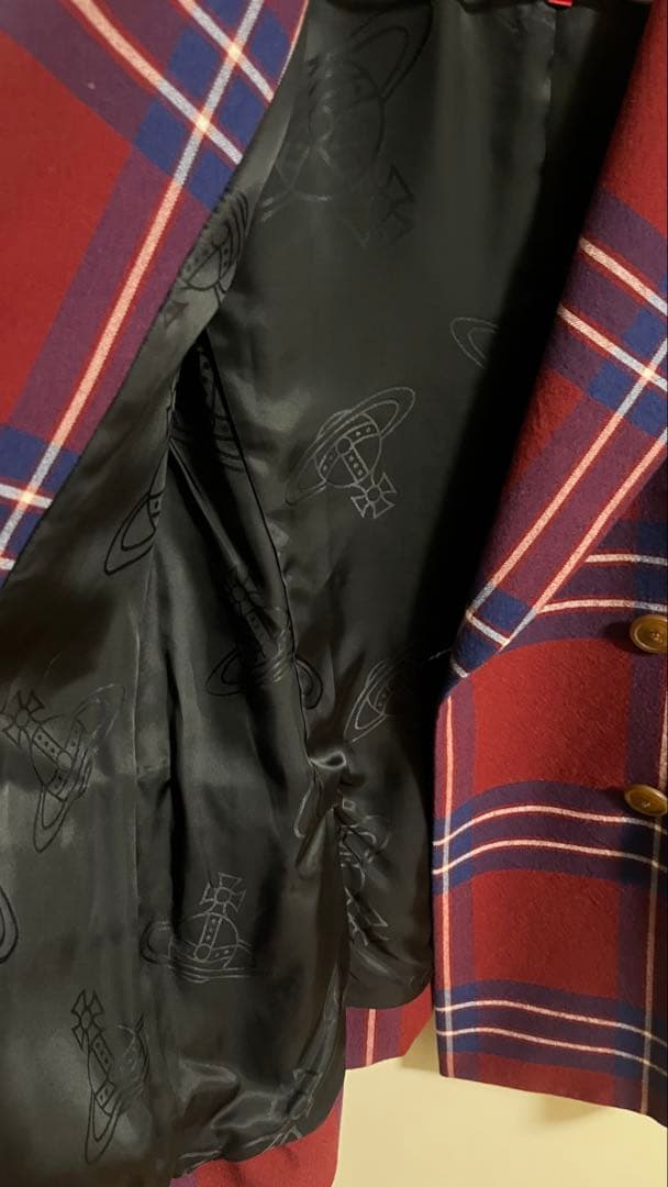 ヴィヴィアンウエストウッド 赤 チェック ジャケット