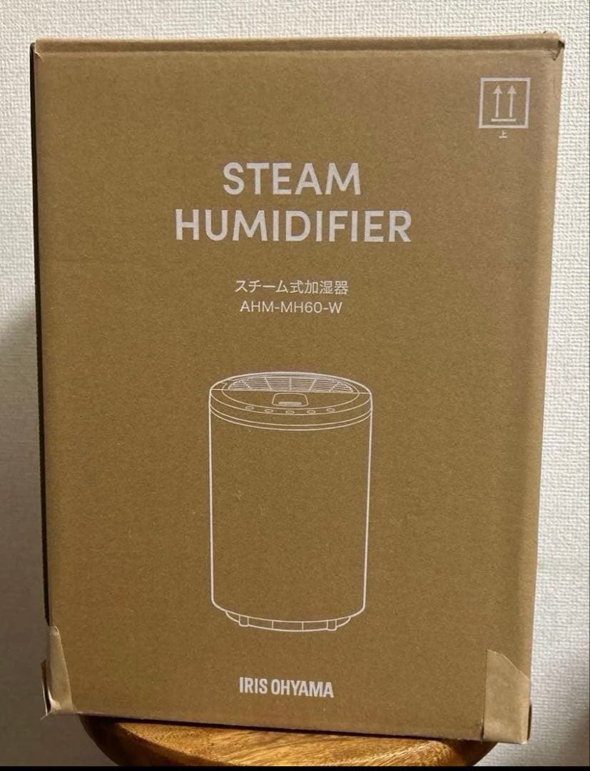【新品】IRIS OHYAMA スチーム式加湿器 AHM-MH60