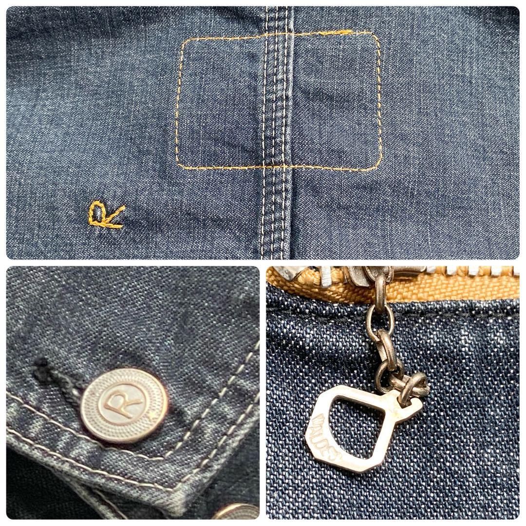 A15637 美品 45R 麦デニムの908カバーオール　影色納戸重 1