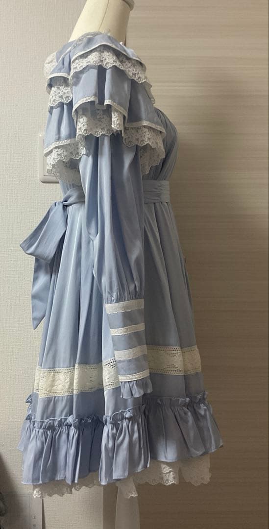 星箱works リリアンヌ姉妹 ワンピース サックス