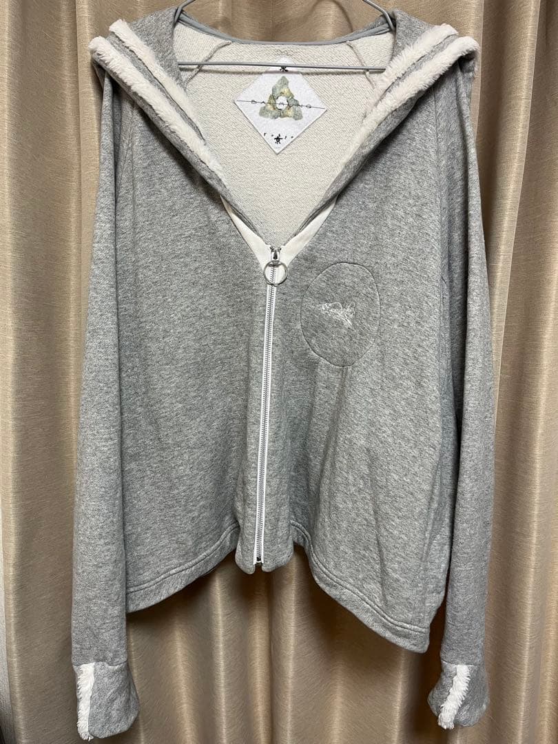 今月最終値下げ あのちゃん着用 BALMUNGセーラースウェットパーカー グレー