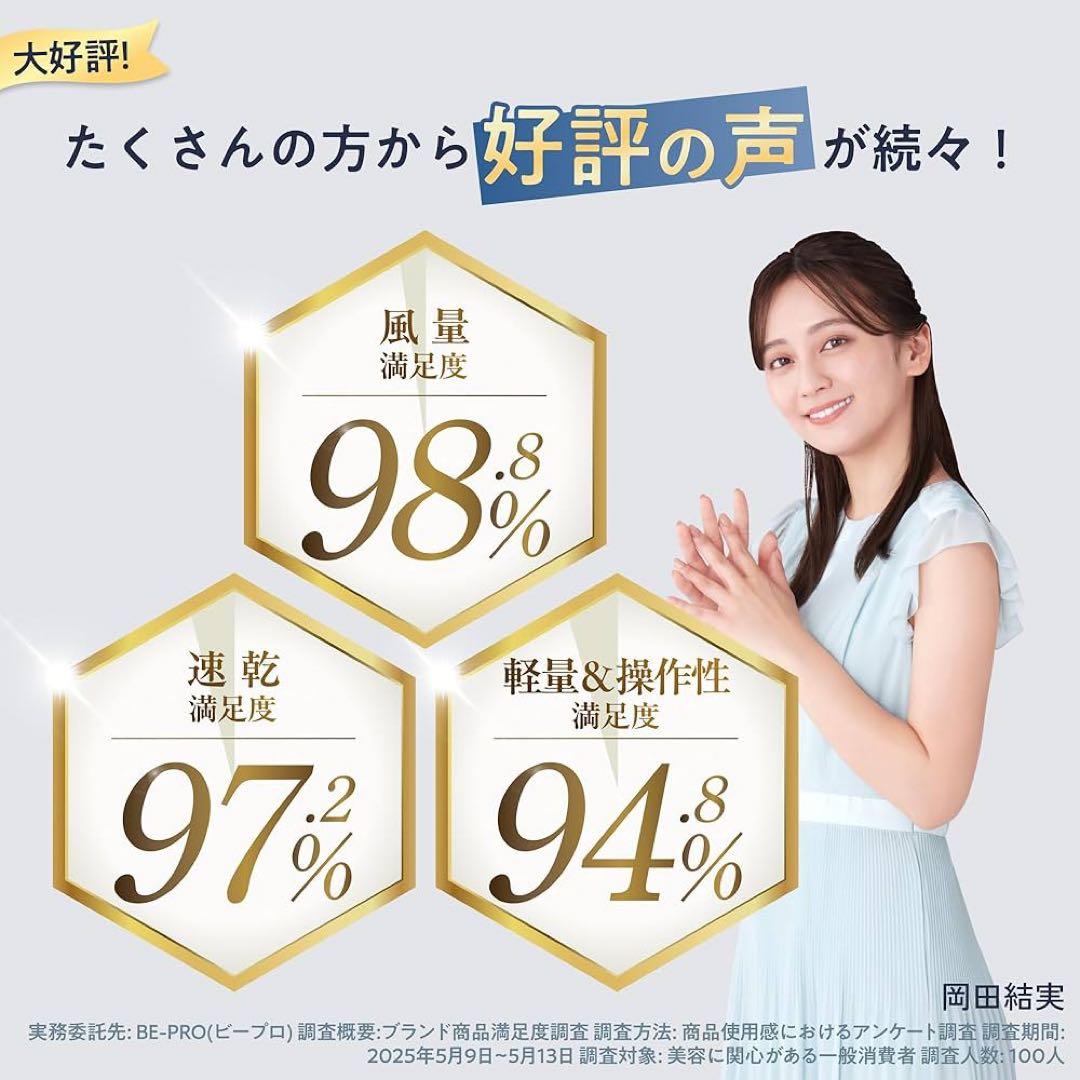 【限定1】ドライヤー 大風量 速乾 マイナスイオン 超軽量285g 海外対応