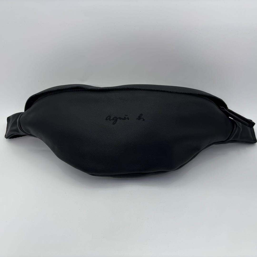 ✨美品✨ アニエスベー PETER レザー ウエストポーチ ブラック