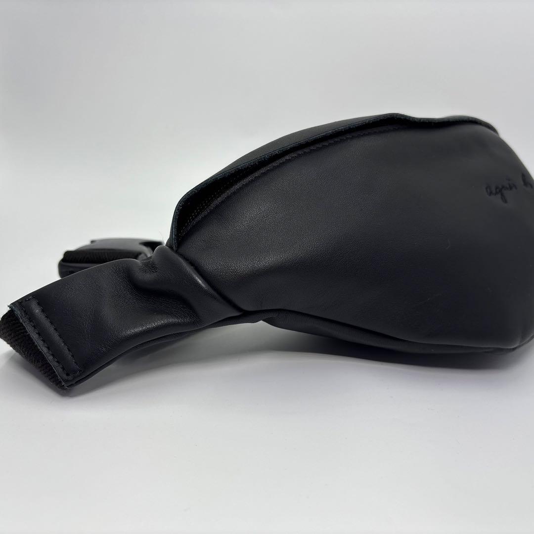 ✨美品✨ アニエスベー PETER レザー ウエストポーチ ブラック