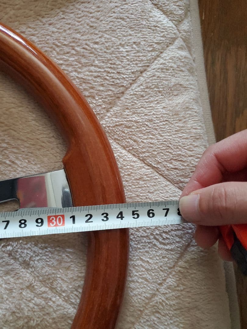 O.B.A. ウッド ステアリング　ハンドル　２点