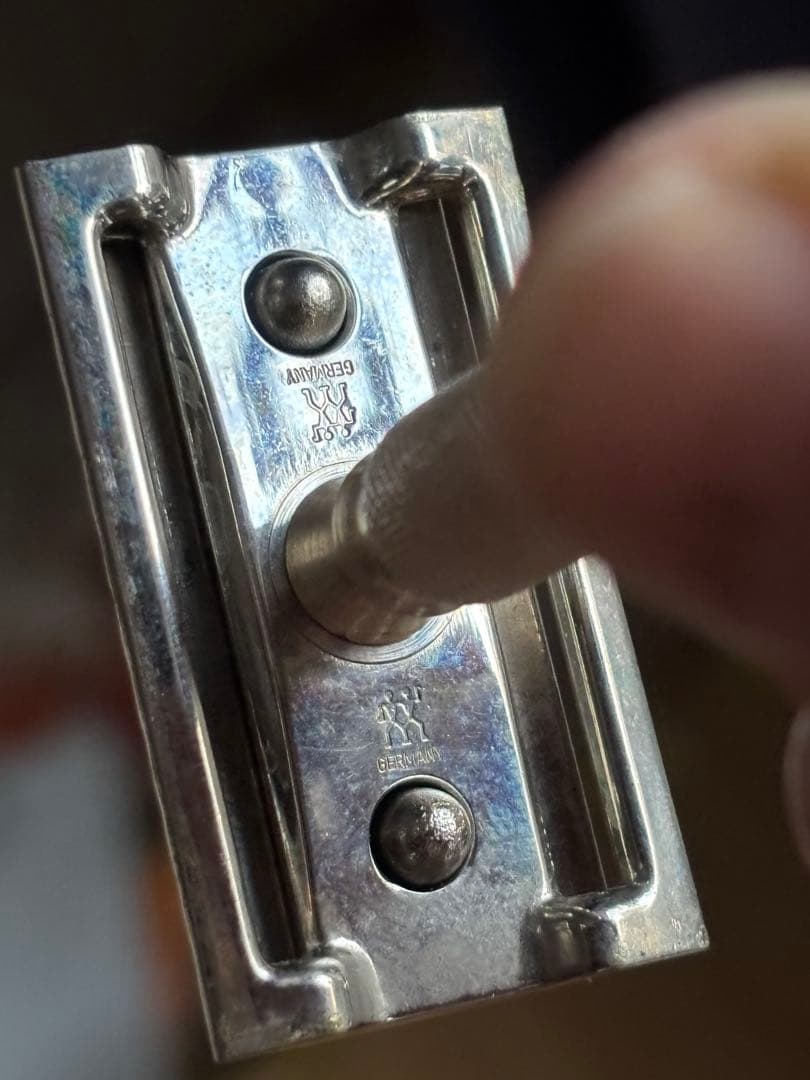 希少、ヘンケルス、双子マーク携帯用髭剃り