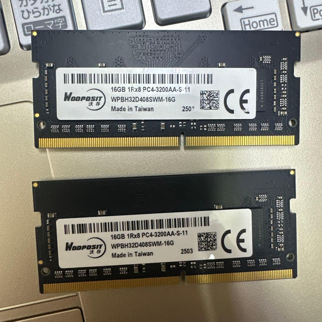 各社ノート型パソコン用DDR4　32GB　（16GB*2）