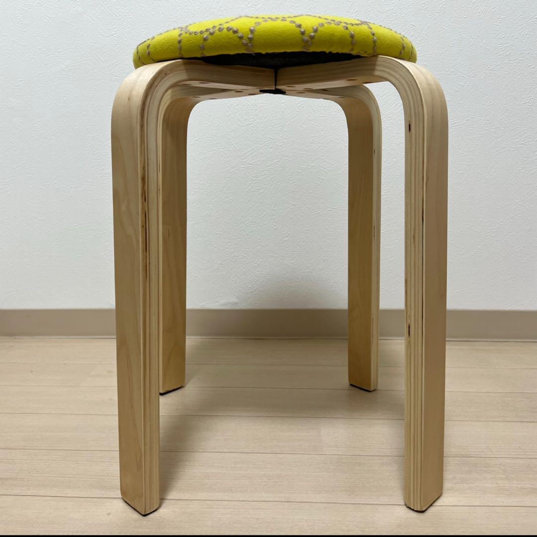 ミナペルホネン スツール タンバリン 丸椅子 【イエロー/グレー】 チェア 椅子