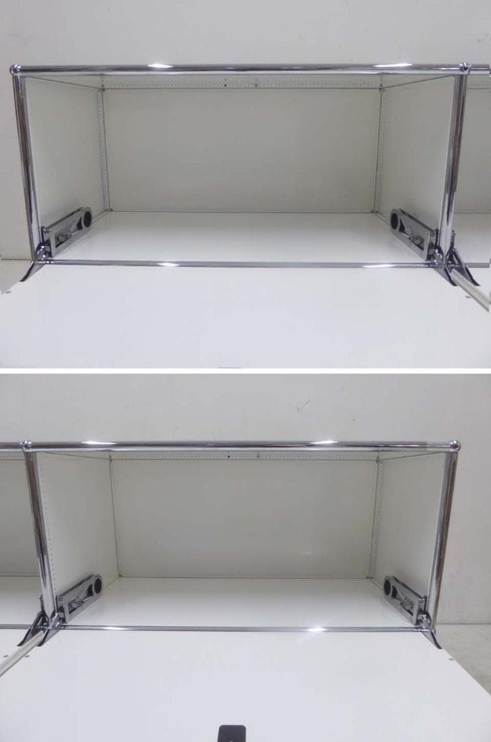 美品■USM Haller USMハラー■2列2段 キャビネット 収納 ホワイト