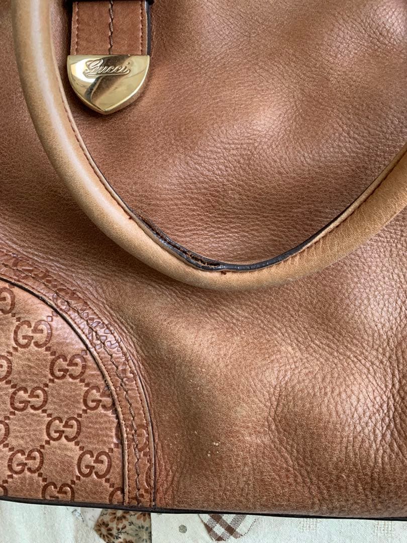 週末限定セール❣️Gucci ブラウンレザーバッグ