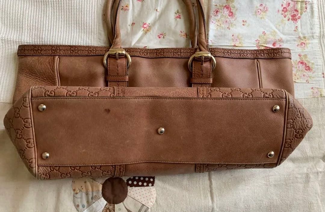 週末限定セール❣️Gucci ブラウンレザーバッグ