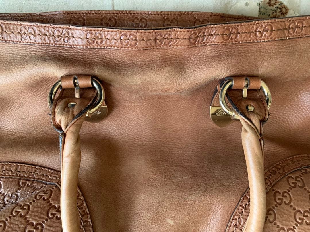 週末限定セール❣️Gucci ブラウンレザーバッグ