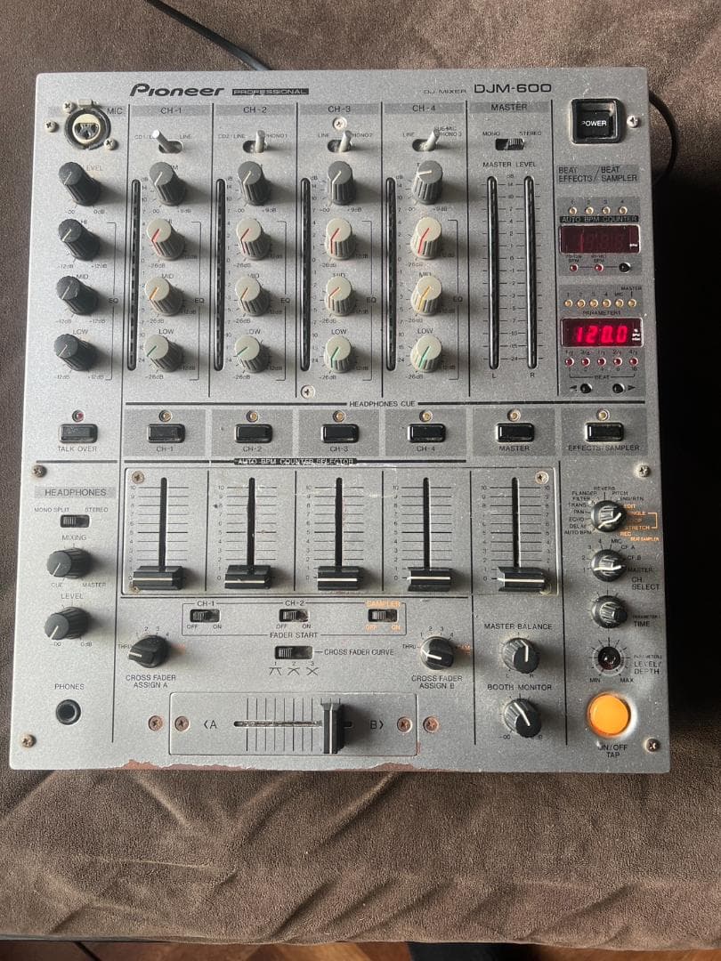 【ジャンク】Pioneer DJM-600 DJミキサー