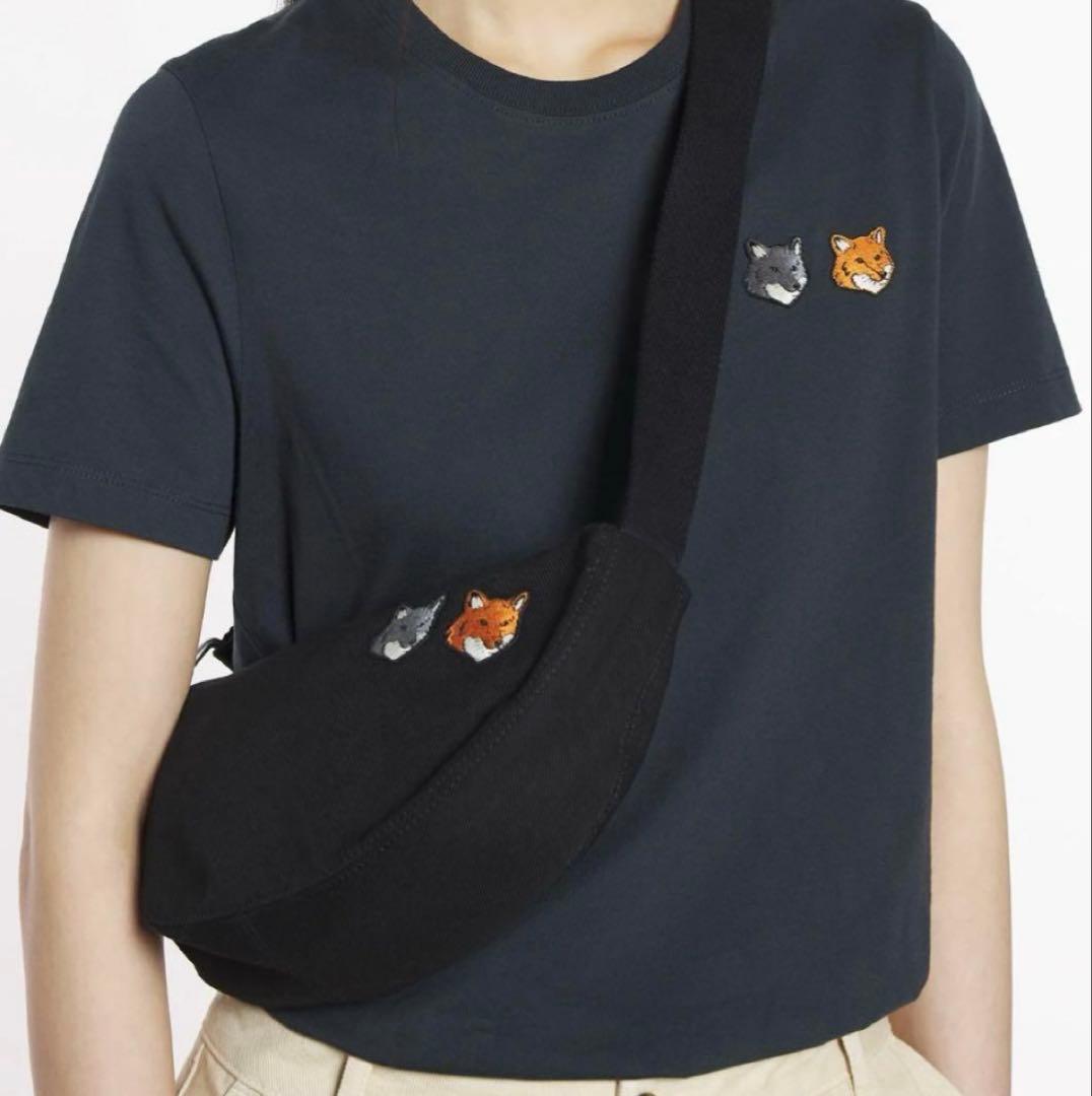 美品☆メゾンキツネ　DOUBLE BOLD FOX HEAD BUMBAG