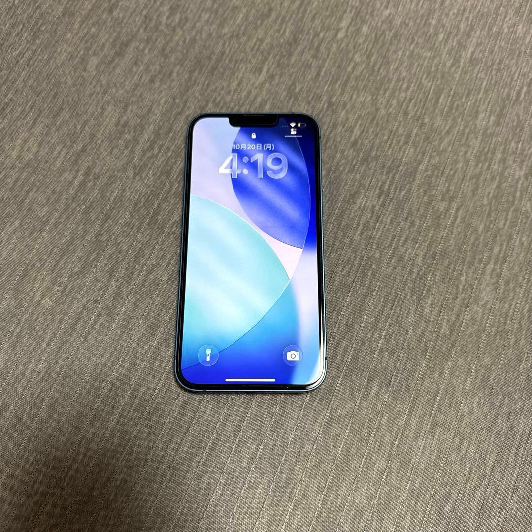 ［美品］iPhone13 ブルー128GB 本体SIMフリー
