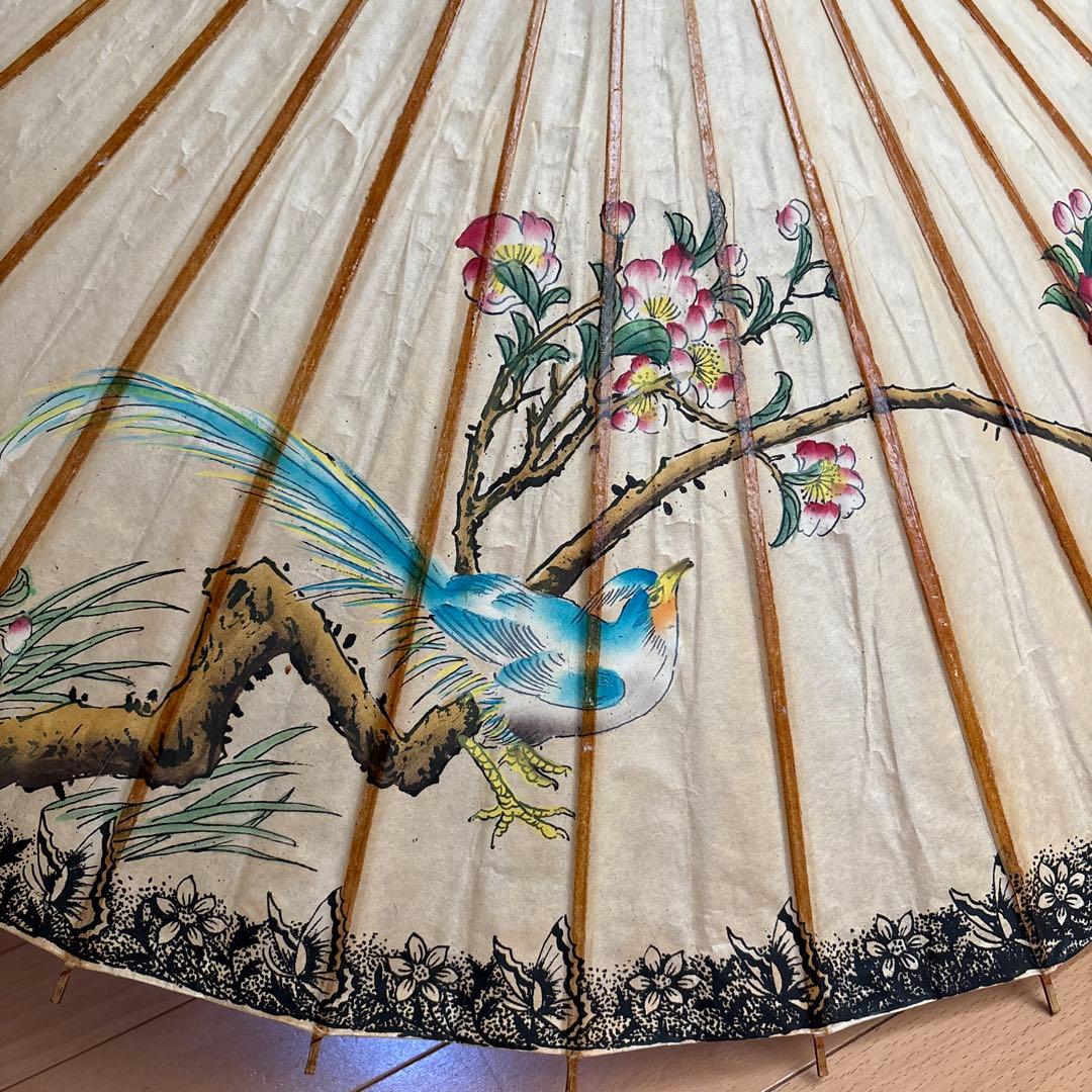 フランス　アンティーク　ヴィンテージ　傘　蛇目傘