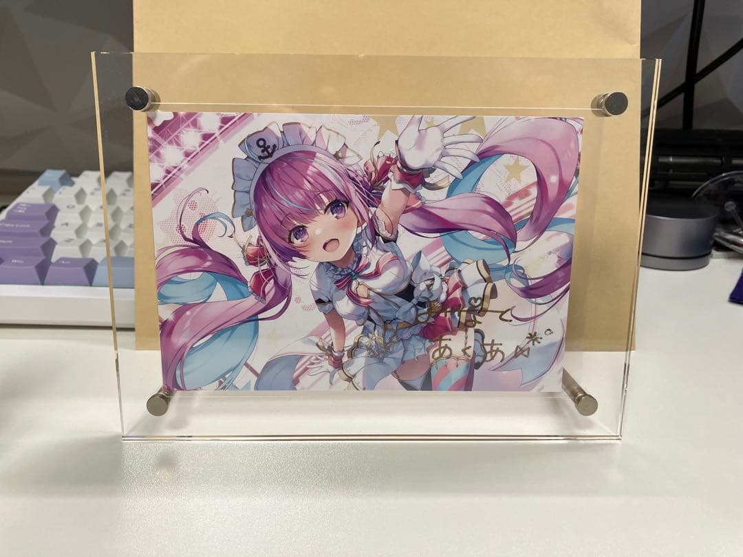 湊あくあ 直筆サイン 4点セット