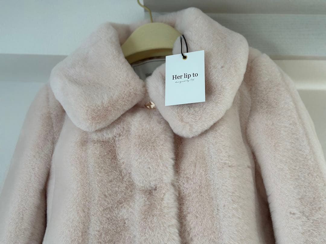 ジャケット・アウター Winter Love Faux Fur Coat powder pink