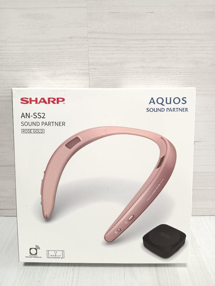 【未使用】SHARP AN-SS2 ネックスピーカー ローズゴールド